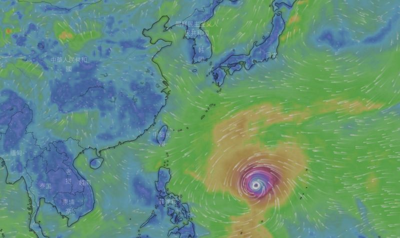 ▲瑪娃颱風還會增強、長胖，氣象局不排除發陸上警報機率。（圖／中央氣象局）