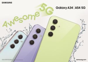 ▲三星中階機Galaxy A54買氣旺，新機開賣就成為4月銷售榜的優等生。(圖／官方提供)