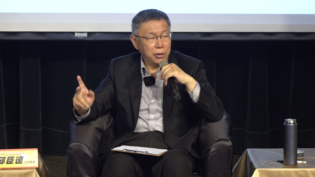 ▲台灣民眾黨主席柯文哲宣布選總統話題多。（圖／攝影朱俊強攝）