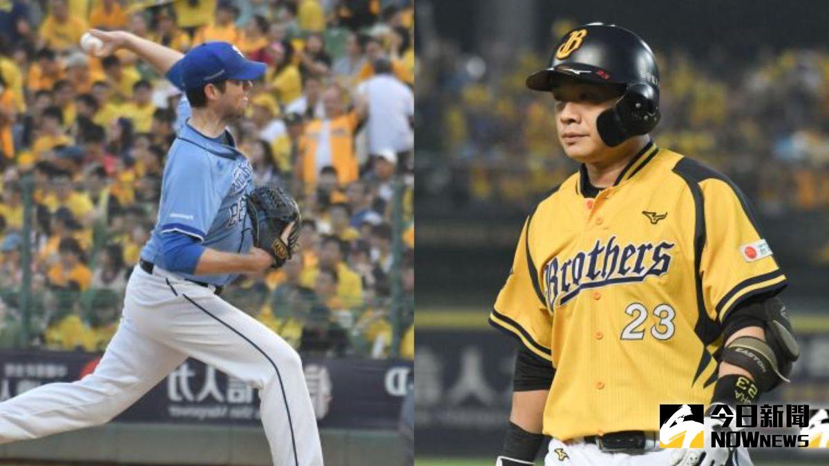 ▲中華職棒兩位傳奇選手，羅力、彭政閔最後一次投打對決。（圖/葉政勳 攝）