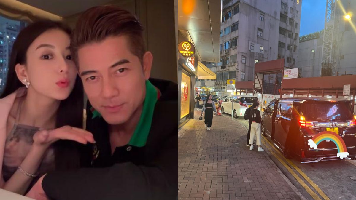 ▲郭富城（左圖右）、方媛一家四口現蹤香港街頭，父愛爆棚畫面曝光。（圖／翻攝自方媛微博、微博網友照片）