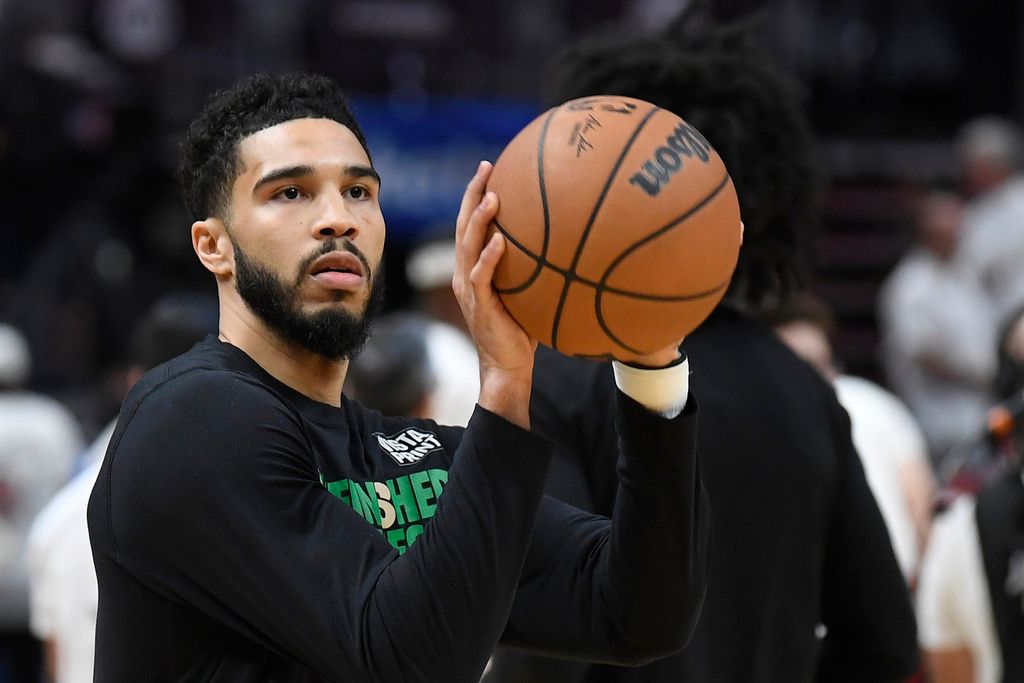 ▲塞爾提克主將Jayson Tatum生涯在G7場均28.8分、投籃命中率為48.3%，表現十分優異。（圖／美聯社／達志穎像）