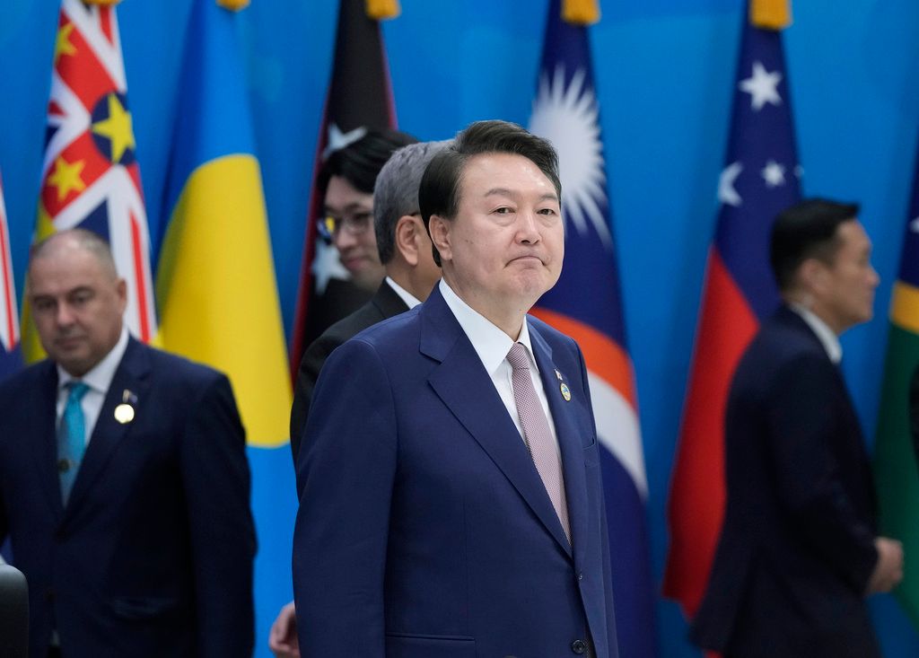 ▲韓國總統尹錫悅今天展開與太平洋島國領袖的首次峰會。太平洋島國地區已成為激烈地緣政治競爭焦點，首爾當局正尋求增加在該區域的影響力。（圖／美聯社／達志影像）