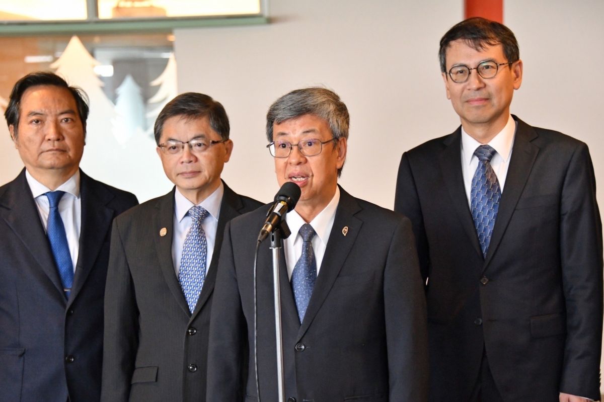 ▲對於侯友宜表態稱核能是選項，陳建仁表示應該要說明清楚如何處理核廢，才是認真、負責任的態度。（圖／行政院提供）