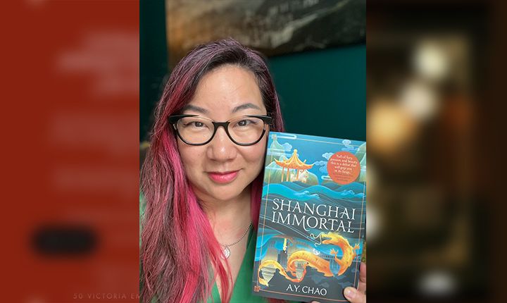 ▲A. Y. Chao 的創作小說《Shanghai immortal》獲加拿大國家藝術學院的奇幻小說比賽首獎，被出版商喻為東方版的哈利波特 ！(圖／Cheng Tsai Wei)