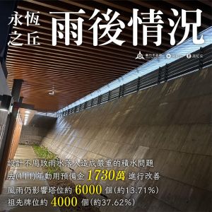 新竹市長高虹安,提出永恆之丘雨後情況。 ▲新竹市長高虹安,提出永恆之丘雨後情況。(圖/翻攝自高虹安臉書)