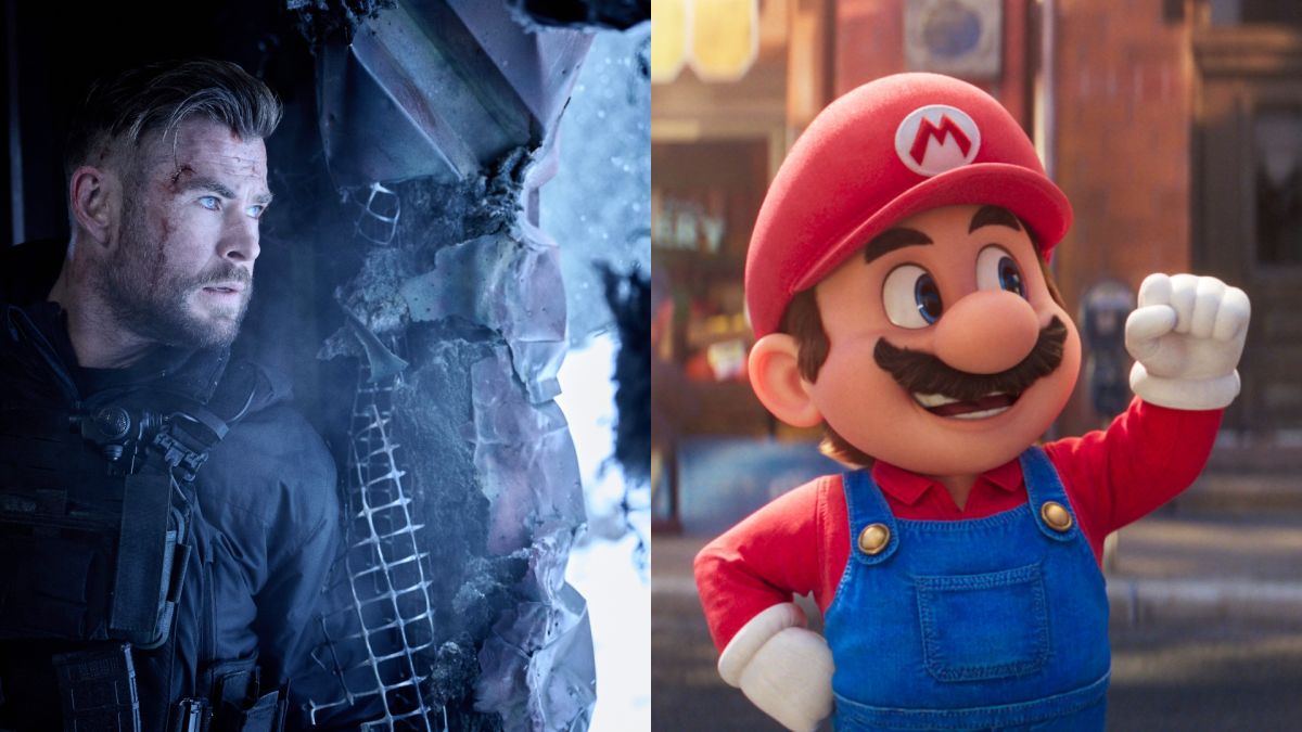 ▲4大影音平台「6月夯電影」片單出爐，「雷神索爾」克里斯漢斯沃回鍋《驚天營救2》（左圖）、童年回憶必看《瑪利歐》（右圖）。（圖／Netflix、MyVideo）