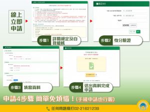 3萬元房貸補貼今早9點申請 「4步驟」申請超簡單!手機也OK ▲房貸補貼申請4步驟,手機也能操作。(圖/內政部提供)