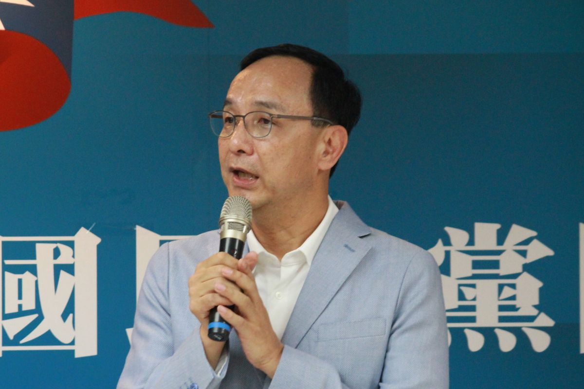 ▲國民黨主席朱立倫批評民進黨選舉奧步（圖／邱新博攝影）