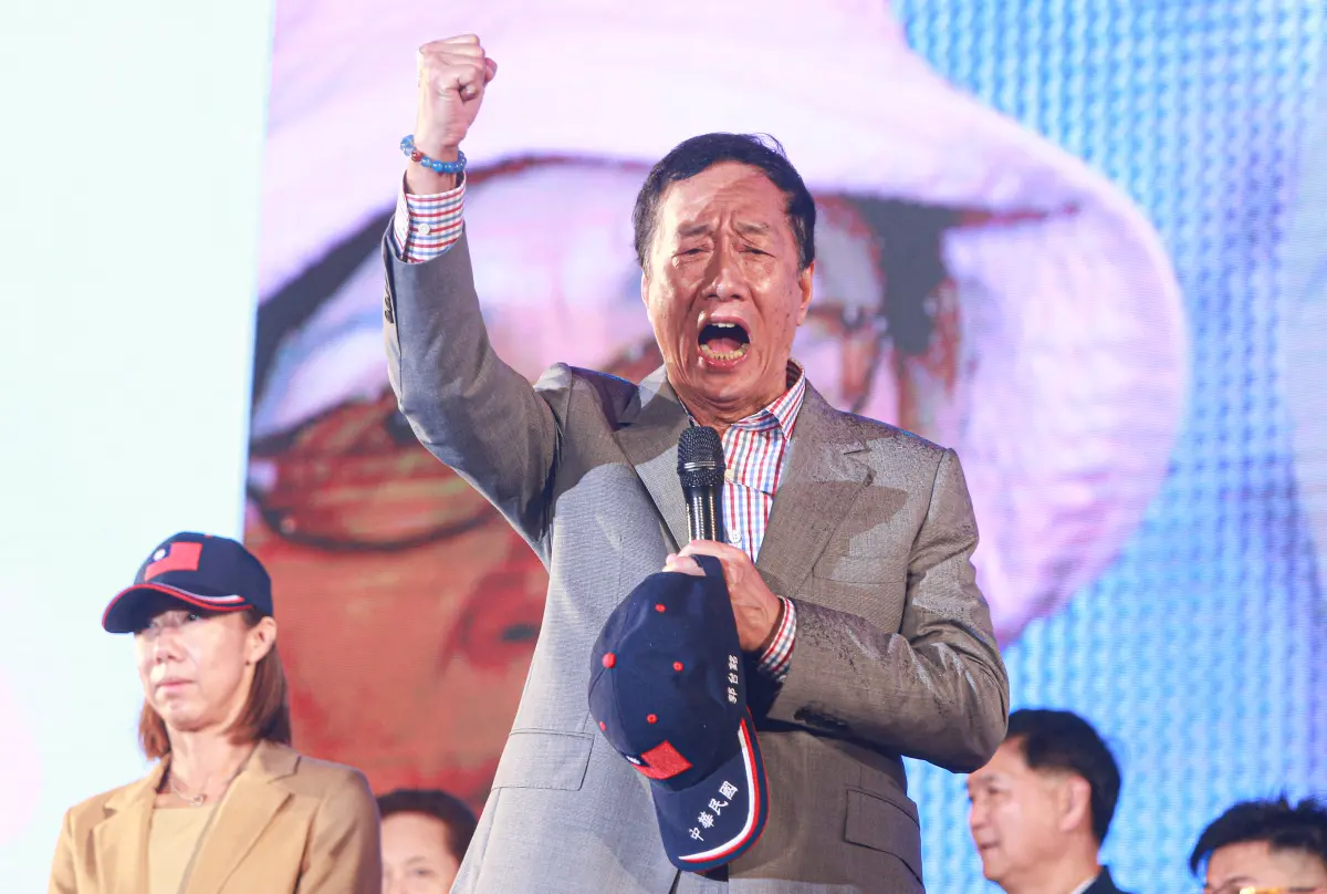 郭台銘積極爭取參選總統，動作頻頻。資料照片