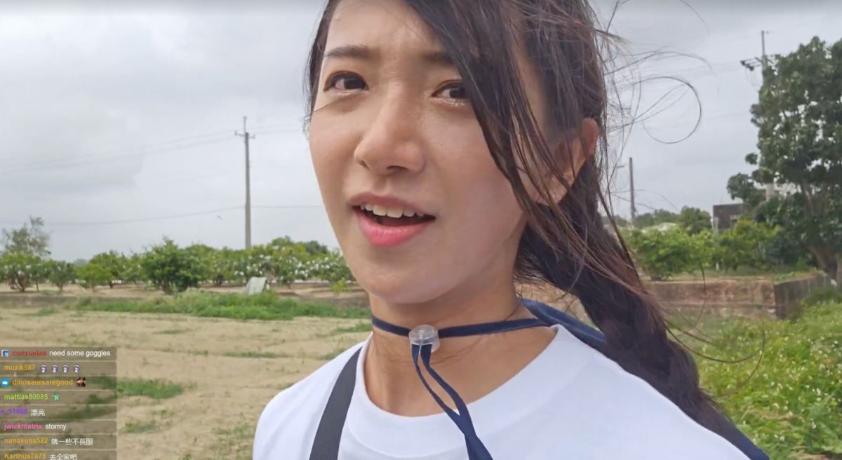 ▲企鵝妹行經台南時，竟遇到死纏爛打的怪阿伯，讓她崩潰到直接罵出「Holy shit」。（圖／企鵝妹Twitch）