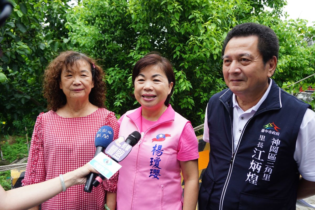 ▲神岡葫蘆墩圳西汴幹線社皮分線護岸年久失修，立委楊瓊瓔及爭取3793萬元經費重修，營造水岸環境(圖／楊瓊瓔服務處提供2023.6.1)