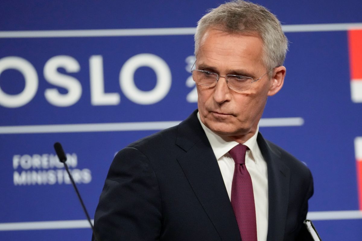 ▲北大西洋公約組織（NATO）秘書長史托騰柏格今天警告，俄羅斯在烏克蘭發動的戰事衝突，這種情況也可能發生於台灣。（圖／美聯社／達志影像）