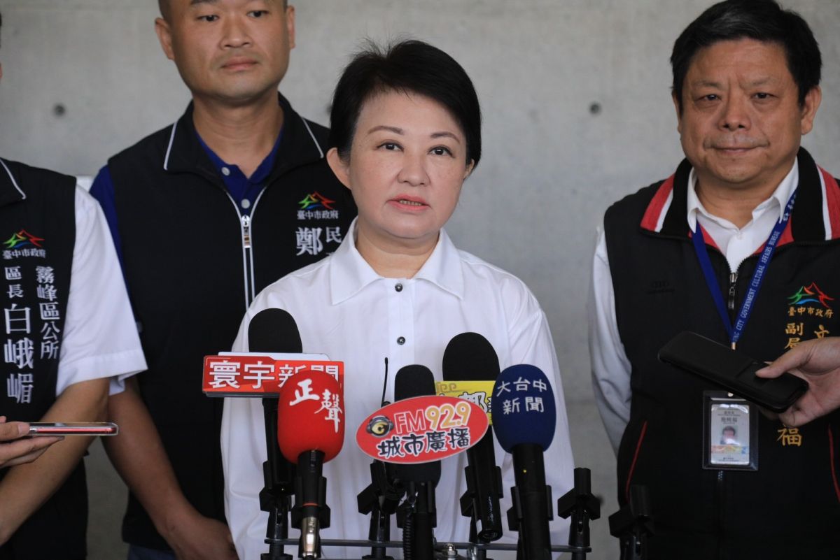 ▲盧秀燕認為，色狼攝影師能長期在民進黨內伸出魔掌，就因是御用的、有人罩。（圖／台中市政府提供，2023.06.02）