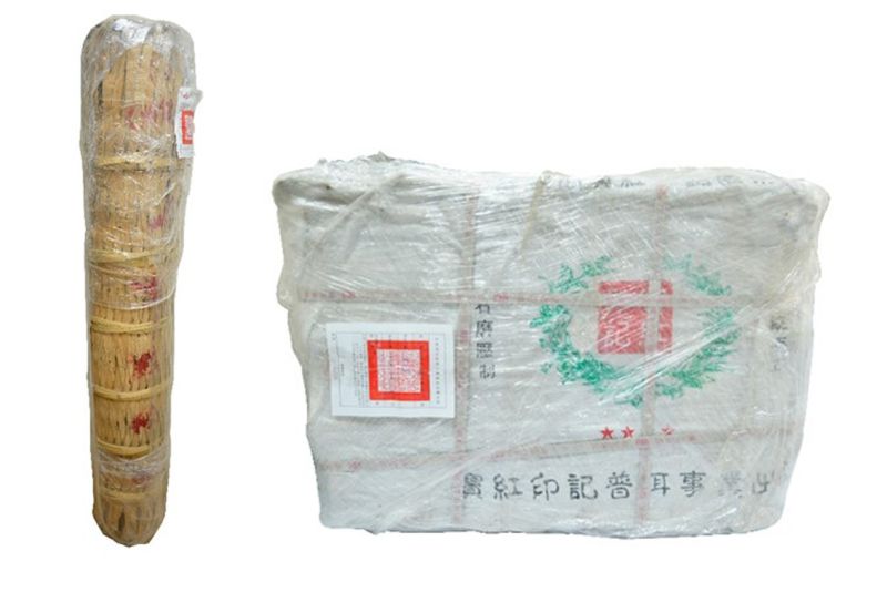 ▲陳年普洱茶柱(圖/台北分署提供)