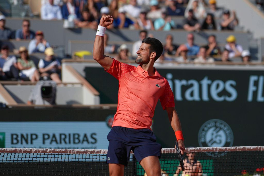 ▲塞爾維亞名將「喬帥」Novak Djokovic以7:6(4)、7:6(5)、6:2擊敗西班牙好手Alejandro Davidovich，闖進男單16強。（圖／美聯社／達志影像）