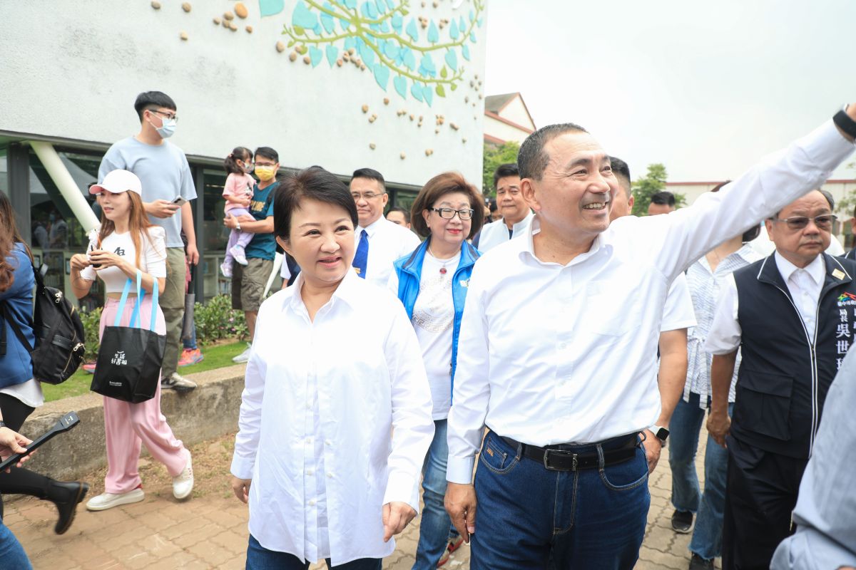 ▲侯友宜下鄉第二站到台中，與市長盧秀燕進行城市交流。（圖／台中市政府提供，2023.06.03）
