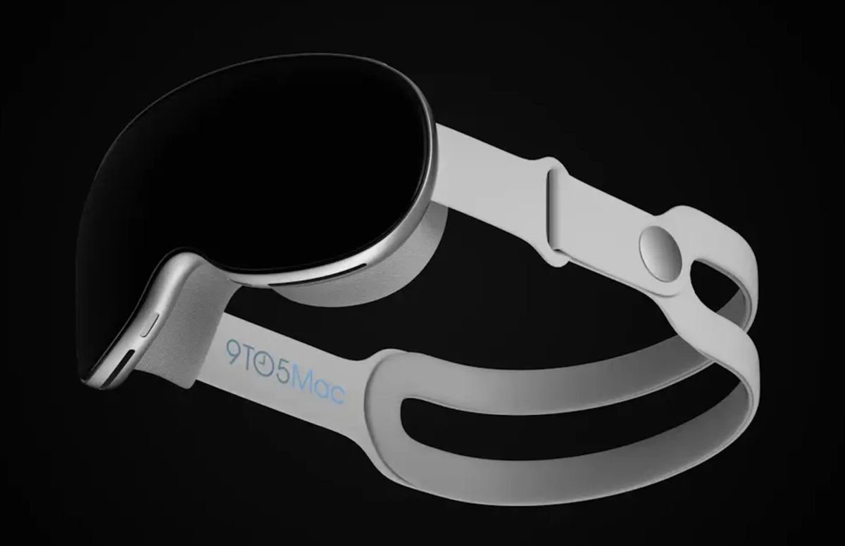 ▲外媒 9to5Mac 透過目前收集到的資料，製作出蘋果首款頭戴裝置Reality Pro的渲染圖。（圖／翻攝 9to5Mac）