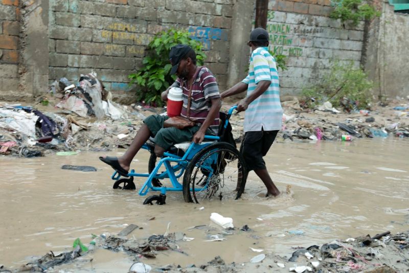 ▲海地3日降下暴雨，釀成大規模洪災。（圖／美聯社／達志影像）