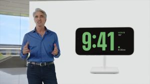 iOS 17支援StandBy功能。(圖/翻攝直播影片) ▲iOS 17支援StandBy功能。(圖/翻攝直播影片)