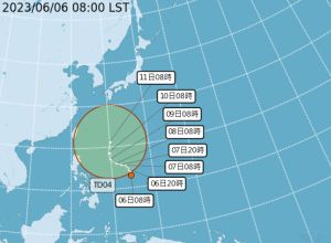 ▲根據中央氣象局預測也顯示，準谷超颱風未來向北轉向的趨勢頗為確定，詳細情況和影響有待觀察。（圖／翻攝中央氣象局官網）