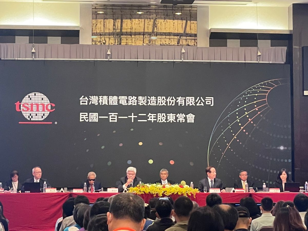 ▲台積電今（6）日召開股東會，針對外傳將在德國設廠，董事長劉德音表示，經營團隊已經去德國兩、三次了，「感覺都還不錯」，目前還在協商。（圖／記者許家禎攝）