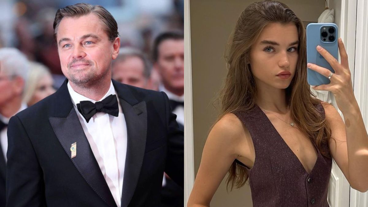 ▲李奧納多（左）被爆又戀愛，對象是緋聞女友吉吉哈蒂德好友22歲的梅根羅奇（右），一起搭遊艇出遊過夜被拍。（圖／美聯社、翻攝自梅根羅奇Instagram）