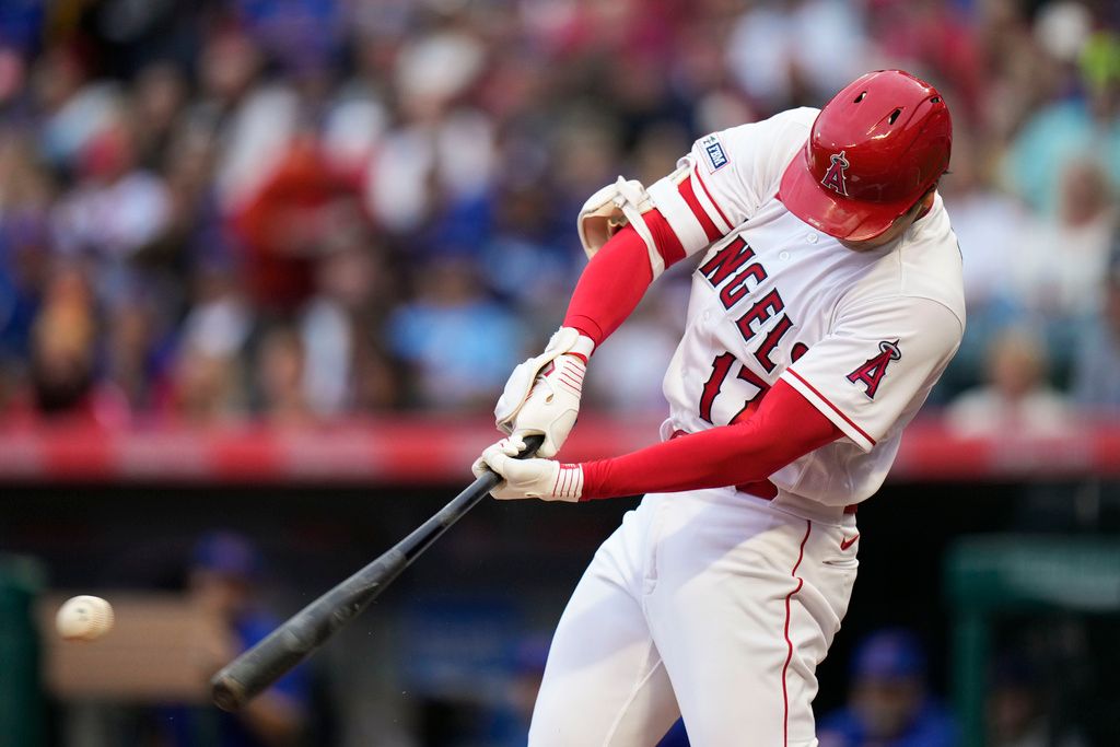 ▲天使隊大谷翔平開轟，本季第16號全壘打。（圖／美聯社／達志影像）