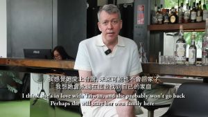 ▲倪菈的爸爸Andrew表示「女兒在台灣當4年模特兒，我感覺他愛上台灣，未來可能不會回家了」。（圖／YT@不要鬧工作室）