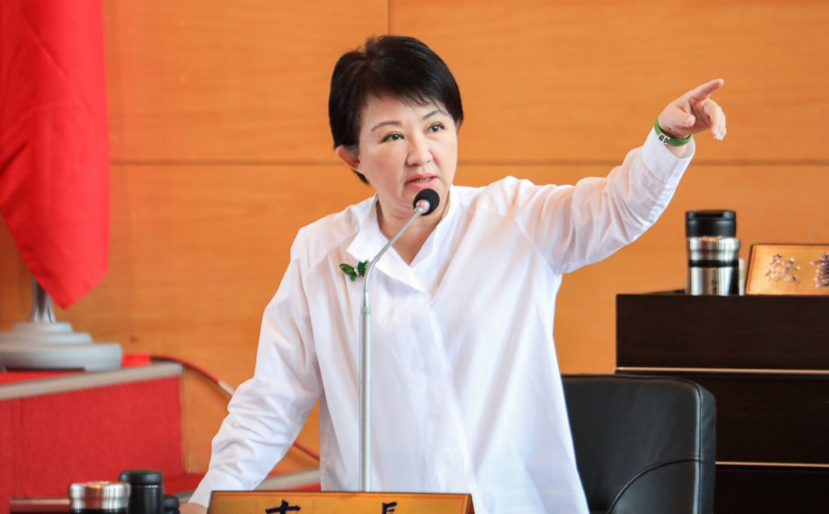 ▲台中市長盧秀燕宣布，即日起禁止學校營業午餐使用「液態蛋」。（圖／台中市政府提供）