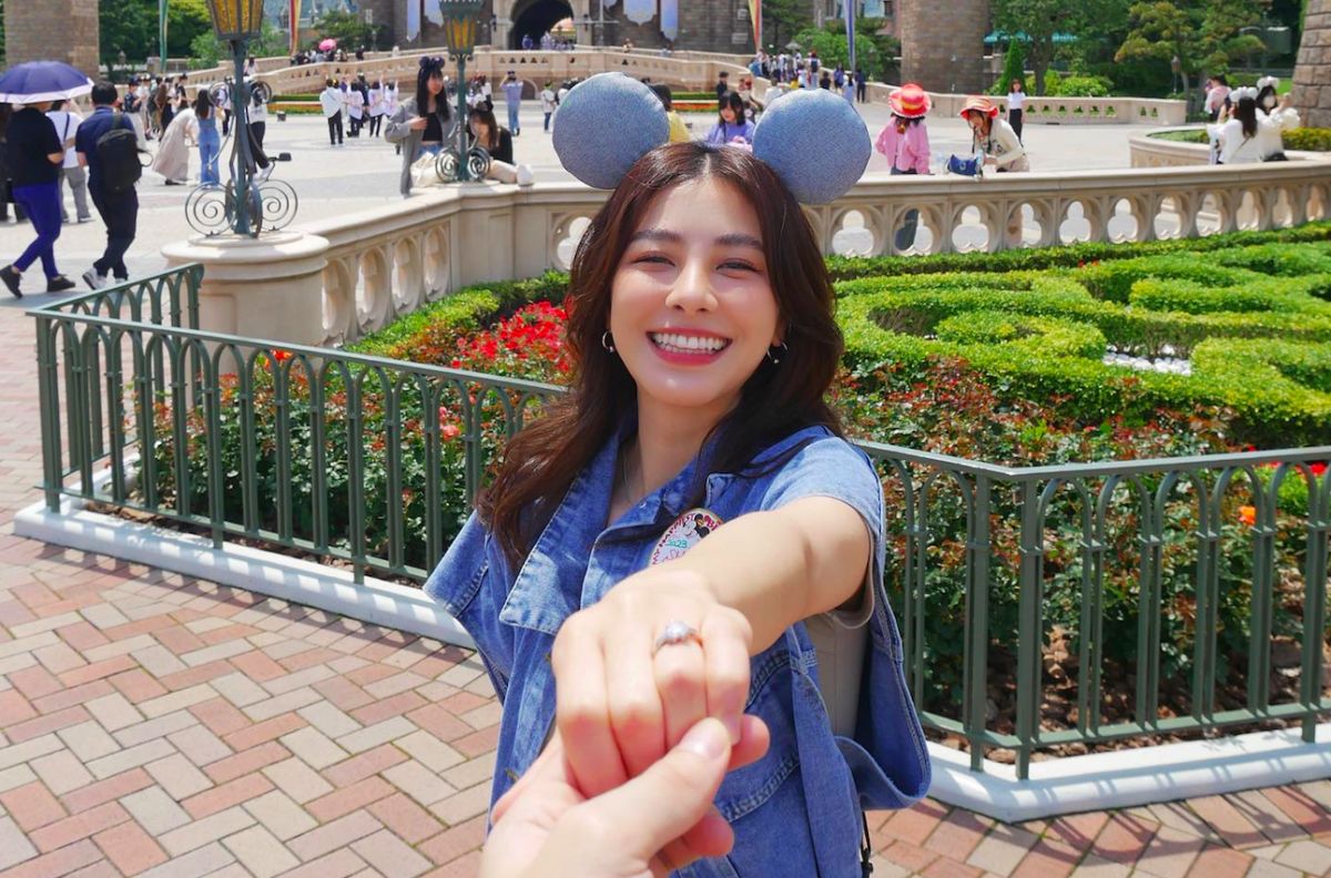 ▲宇珊在生日當天，宣布被男友求婚成功，帥男友模樣跟著曝光。（圖／翻攝宇珊IG）