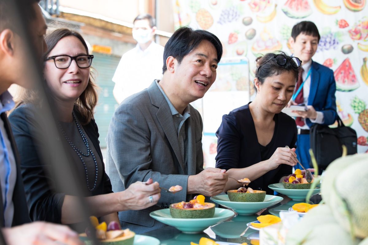 ▲美國在台協會（AIT）主席羅森柏格今日與賴清德相約同遊台南，據了解行程等相關細節皆由賴清德親自安排。（圖／總統府提供）