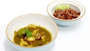 ▲Kaeng Nam Khoei Yod Waai（椰子咖哩配蝦醬或魚醬和藤筍）。（圖／泰觀局）