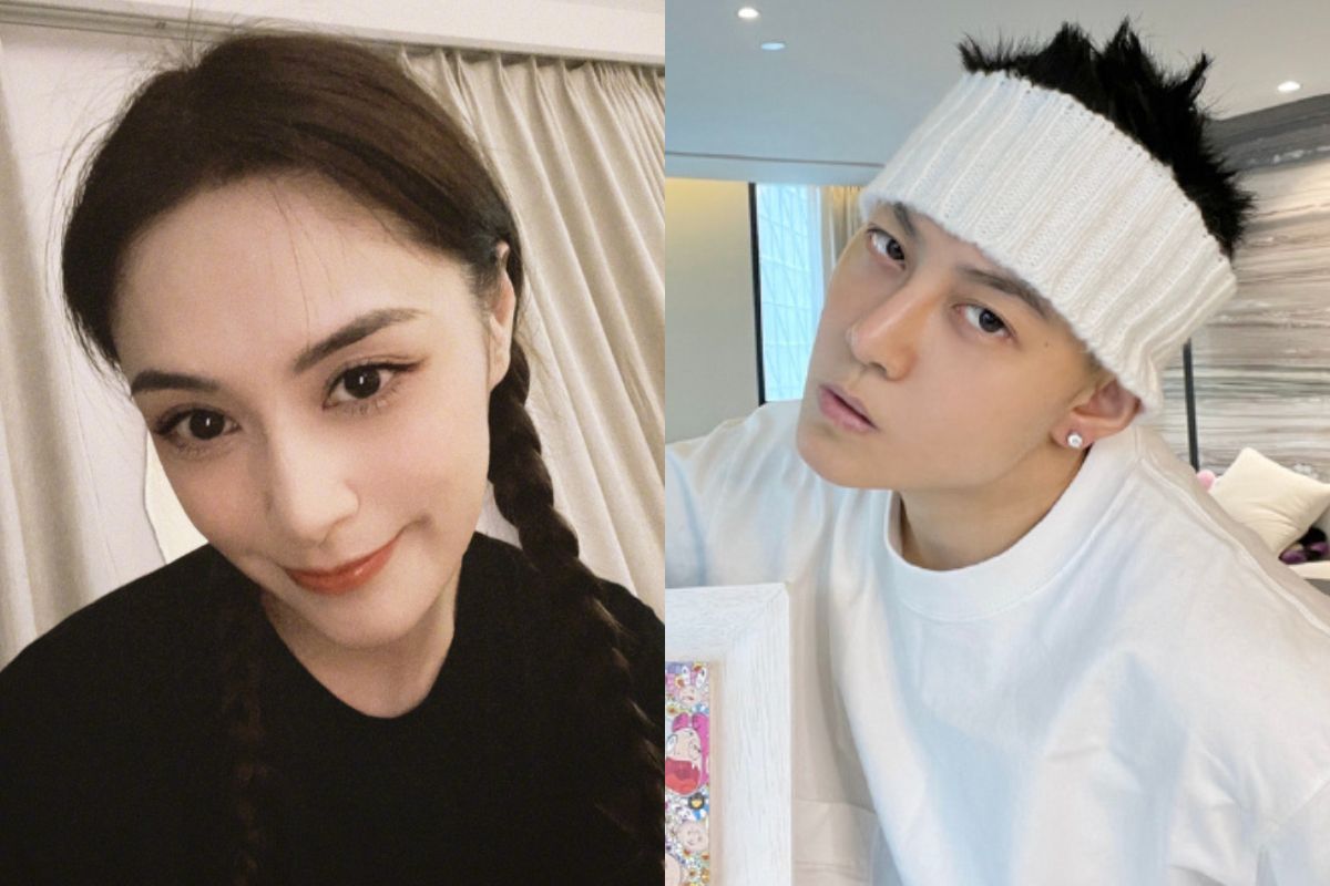 ▲阿嬌（左）在街頭被人親吻，對方身分也被起底，原來是有「女版陳冠希」封號的第一代網紅皇甫聖華（右）。 （圖／翻攝自微博）