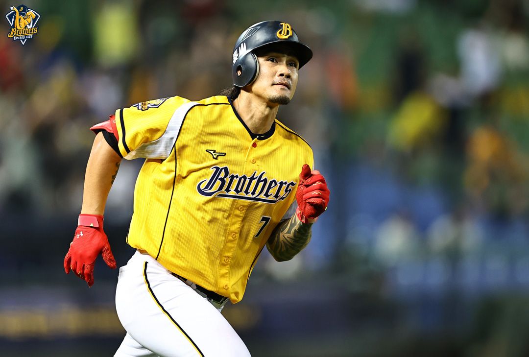 ▲中信兄弟一壘手張志豪開轟，幫助兄弟逆轉勝。（兄弟提供）