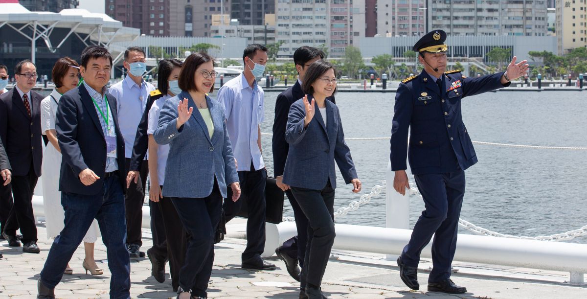 ▲蔡英文總統視導海安11號演習。（圖／總統府提供）