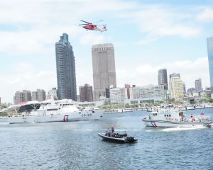 誓師守護藍色國土！海洋委員會海巡署舉行海安11號演習
