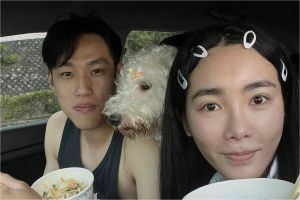 舒子晨不遮了！曬「夫妻床照」老公正臉曝光　甜喊：簡單的幸福
