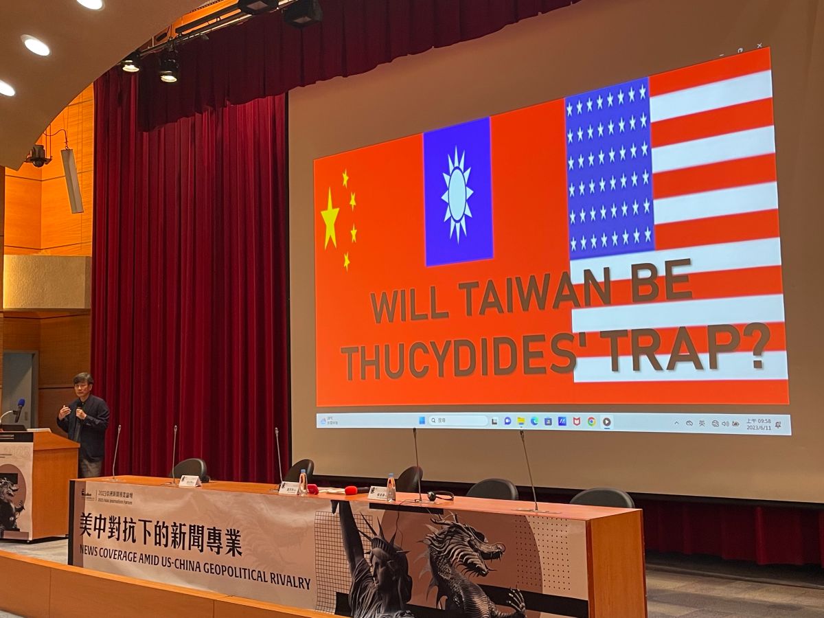 ▲韓國中央東洋廣播（JTBC）日本特派員孫石熙今（11）就表示，台灣發生武裝衝突時，不僅韓國會受到影響，甚至可能爆發比烏克蘭戰爭更險峻的局面。（圖／記者楊智傑攝）