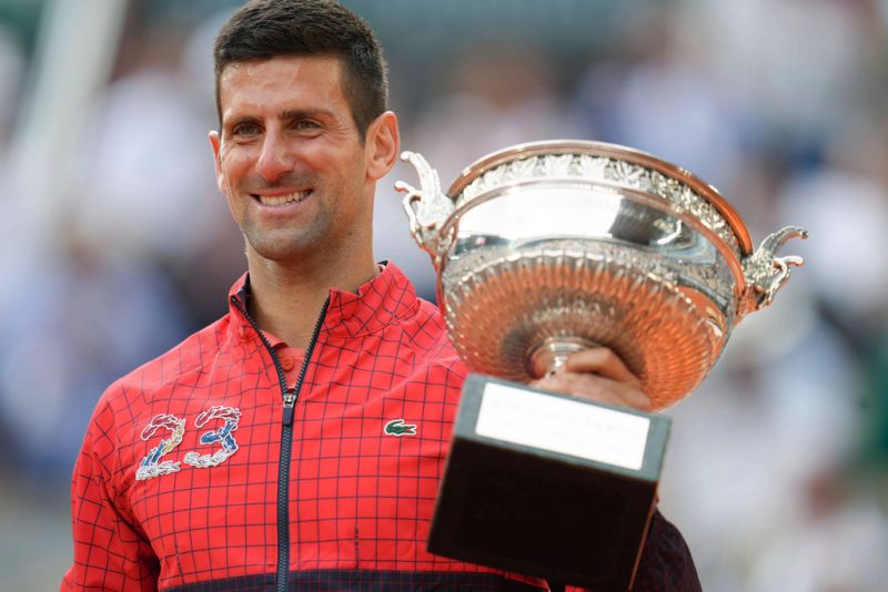 ▲Novak Djokovic在法網奪下個人生涯在此的第3冠，同時也是第23座大滿貫。（圖／美聯社／達志影像）