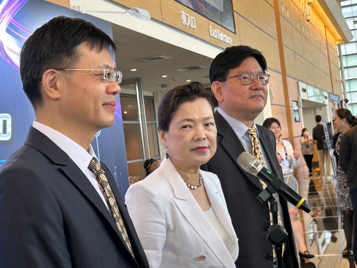 ▲經濟部長王美花今（5）日回應台積電創辦人張忠謀拋出的「全球化新定義」議題。（圖／記者鄭妤安攝）
