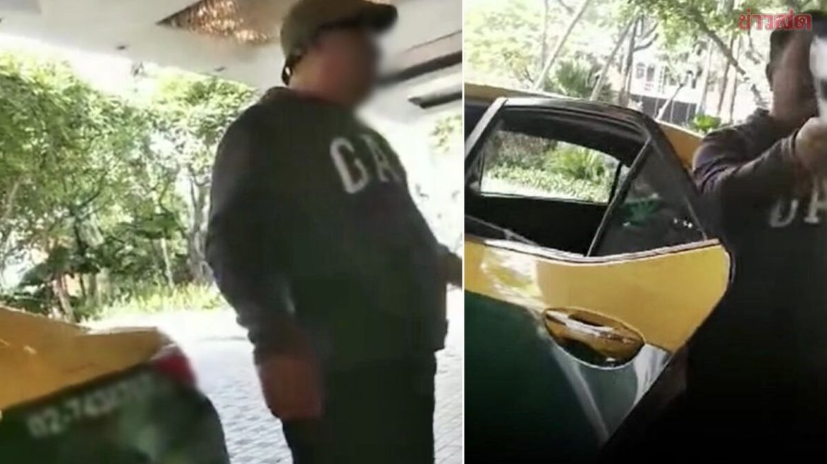 ▲泰國一名計程車司機向外國遊客漫天要價，新聞曝光後引發熱議。（圖／翻攝自泰國三台新聞）