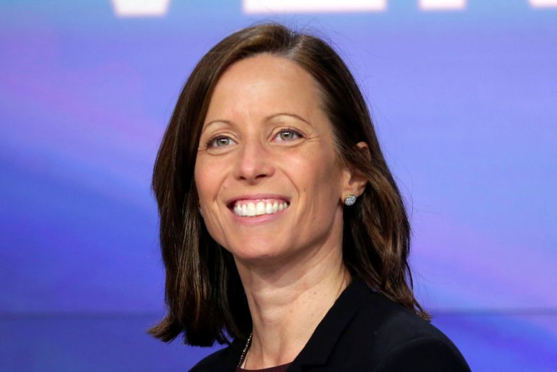 ▲納斯達克CEO傅利曼（Adena Friedman）對於收購金融軟體公司「Adenza」表達樂觀態度。（圖／美聯社／達志影像）