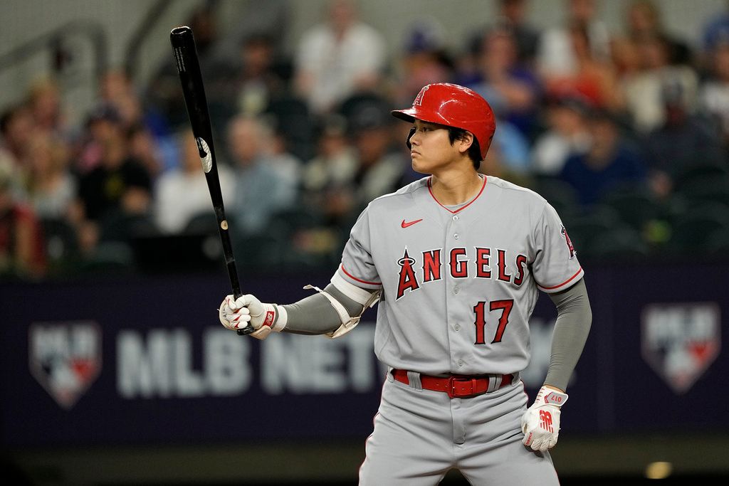 ▲天使隊日籍二刀流好手大谷翔平，暫居全壘打王。（圖／美聯社／達志影像）