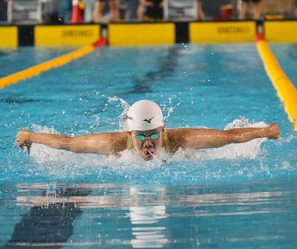 ▲陳思安在100蝶居次讓她痛失亞運接力資格。圖／中華民國游泳協會
