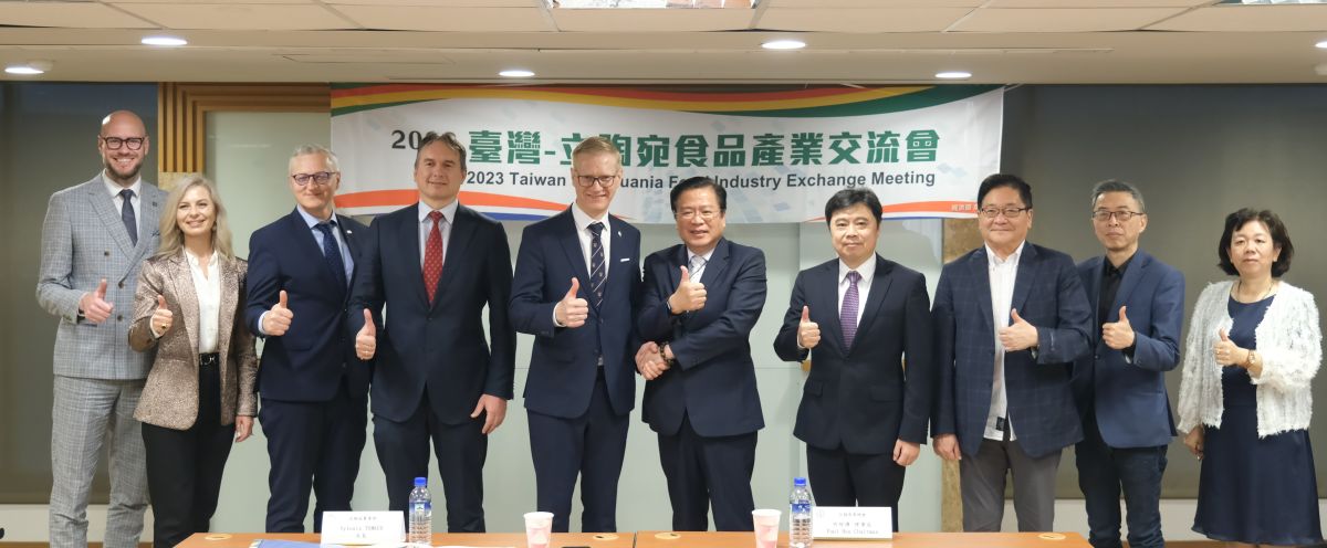 ▲「2023臺灣立陶宛食品產業交流會」計有9家立陶宛知名食品業者與7家臺灣食品通路業者進行商機交流。（圖/品牌提供）