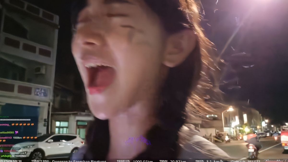 ▲南韓知名實況主企鵝妹（Jinny）今（14）日晚間8點左右，正式徒步走完1000公里。（圖／Jinnytty）