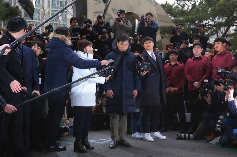 ▲忠清南道知事安熙正,因性侵案辭職下台,於2019年2月被判處3年6個月有期徒刑。(圖/美聯社/達志影像)