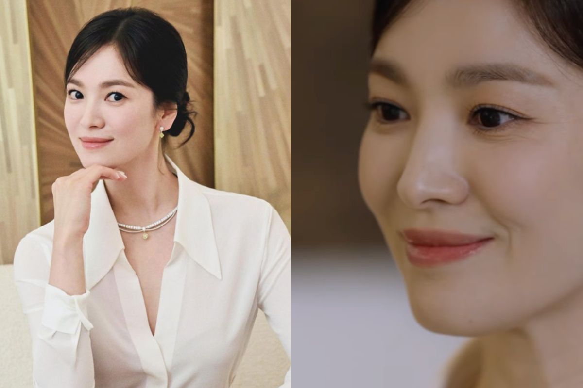 ▲宋慧喬在最新拍攝的珠寶品牌廣告中，其中一顆近拍鏡頭意外顯現她的真實膚況，眼周細紋全現形。（圖／翻攝自宋慧喬IG）