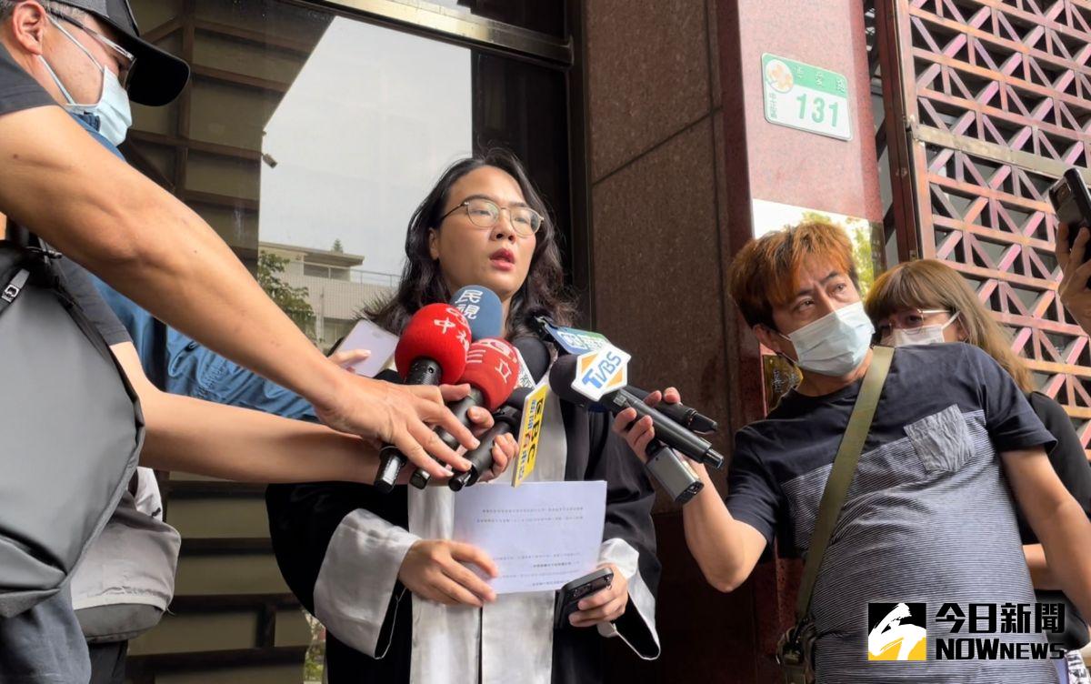 ▲寶成集團副總羊曉東委任律師楊凱雯赴北檢，對台中市議員林祈烽提起誹謗告訴（圖／記者潘千詩攝，2023.06.16）